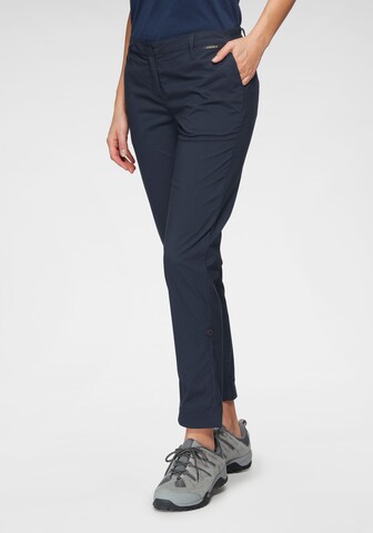 JACK WOLFSKIN Slim fit Outdoor Pants in Blue: front