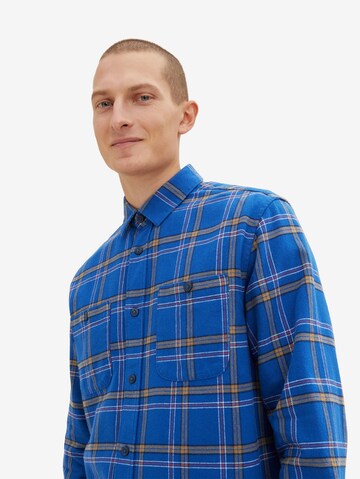 TOM TAILOR Comfort fit Overhemd in Blauw