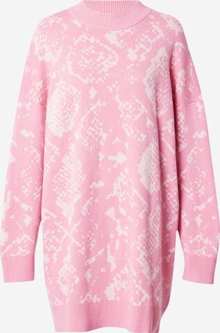 Monki Knit dress in Pink: front