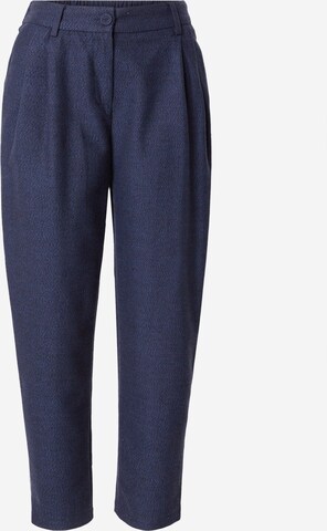 Molly BRACKEN Regular Pleat-Front Pants in Blue: front