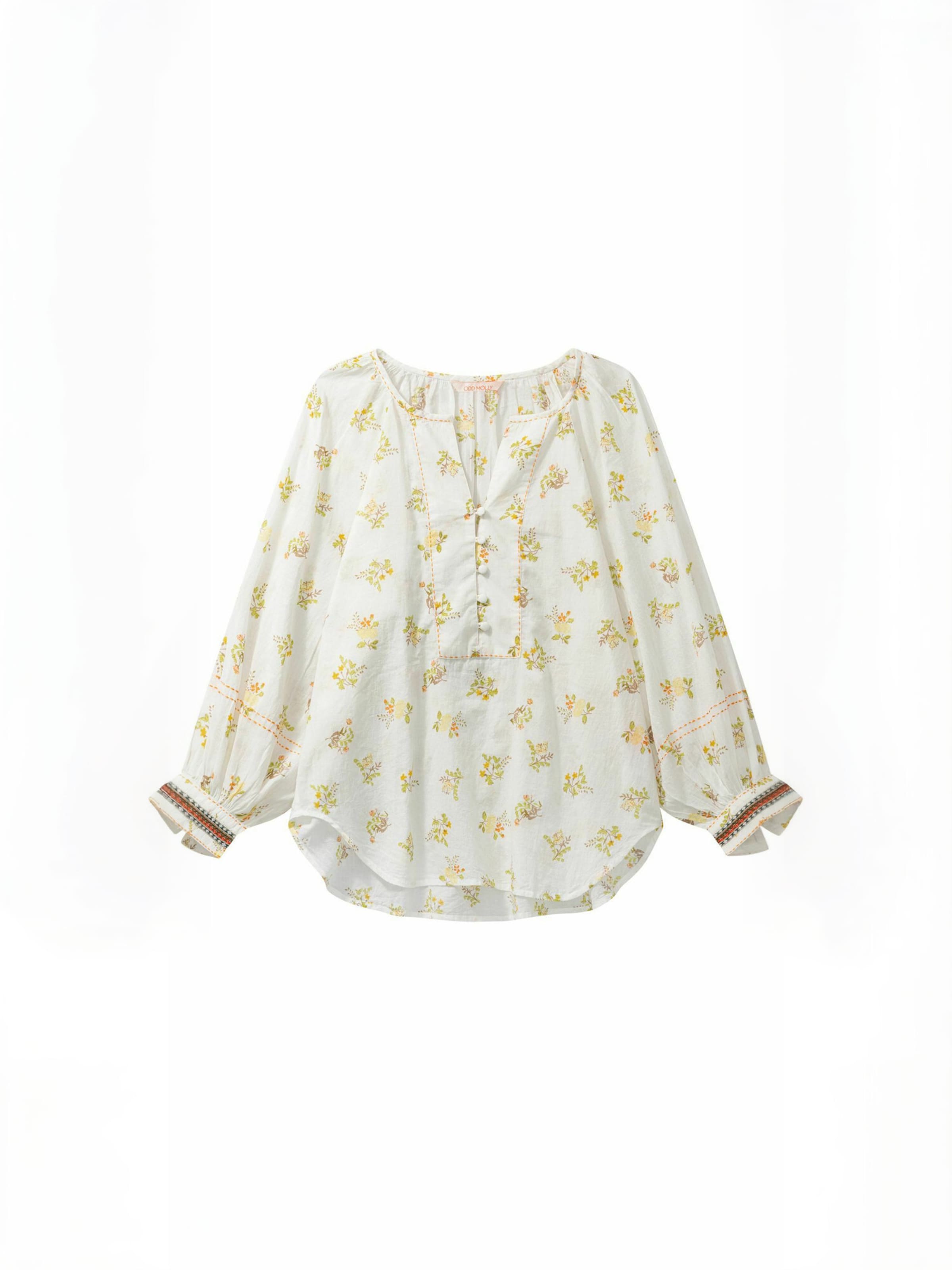 Odd Molly Shirt ' Beautiful ' in Wit: voorkant