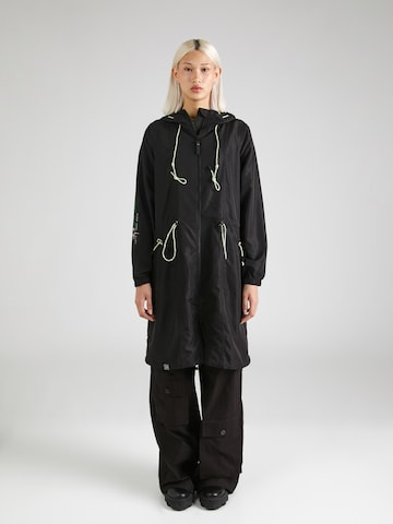 Soccx Between-seasons coat in Black: front