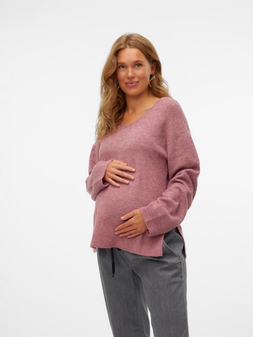 MAMALICIOUS Sweater 'MLAYSA' in Pink: front