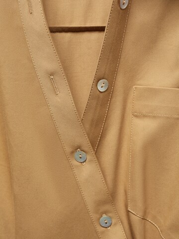 MANGO Skjortklänning i brun