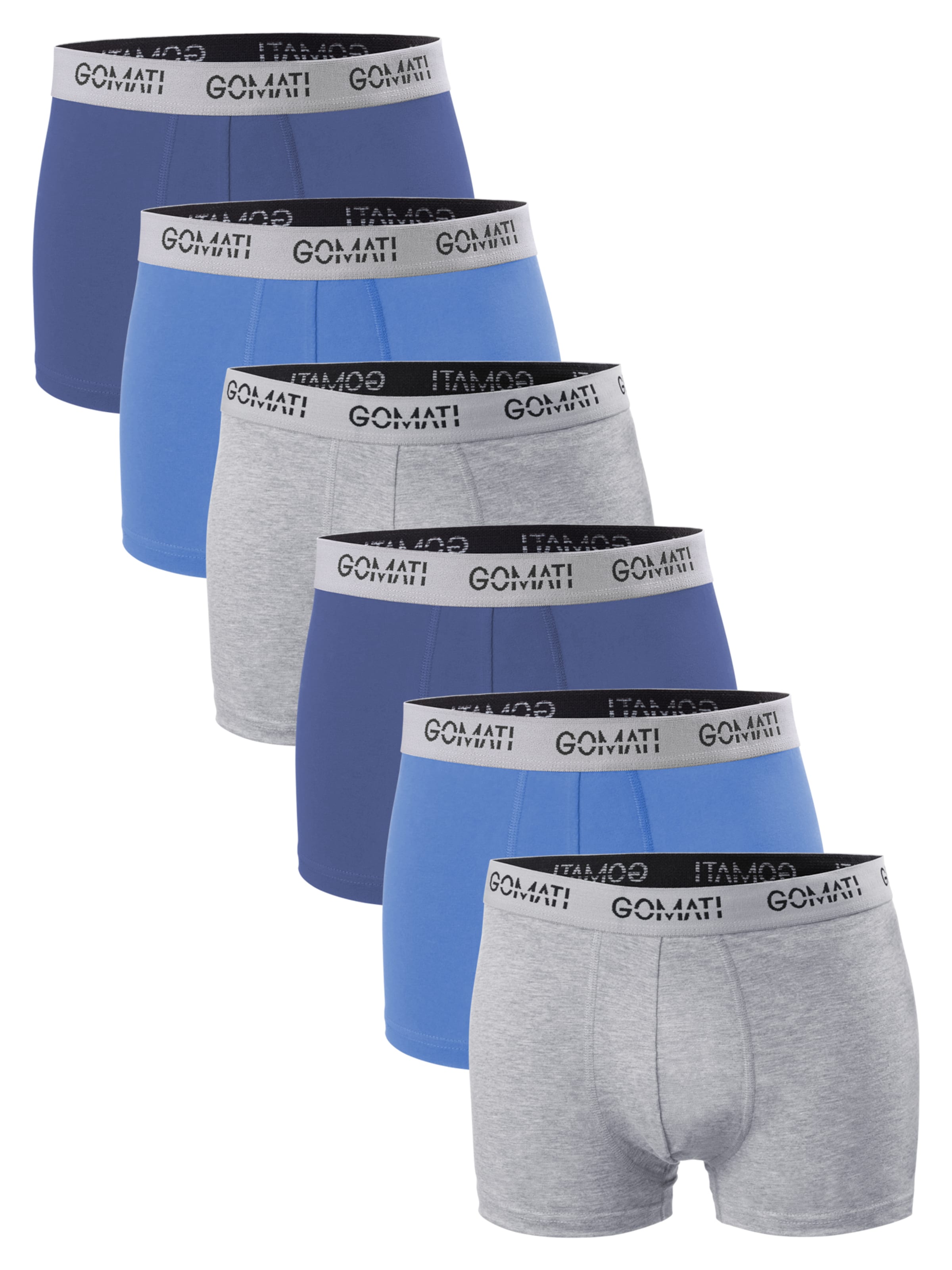 Gomati Boxershorts 'Cotton Comfort'‌ in Blau: Vorderseite