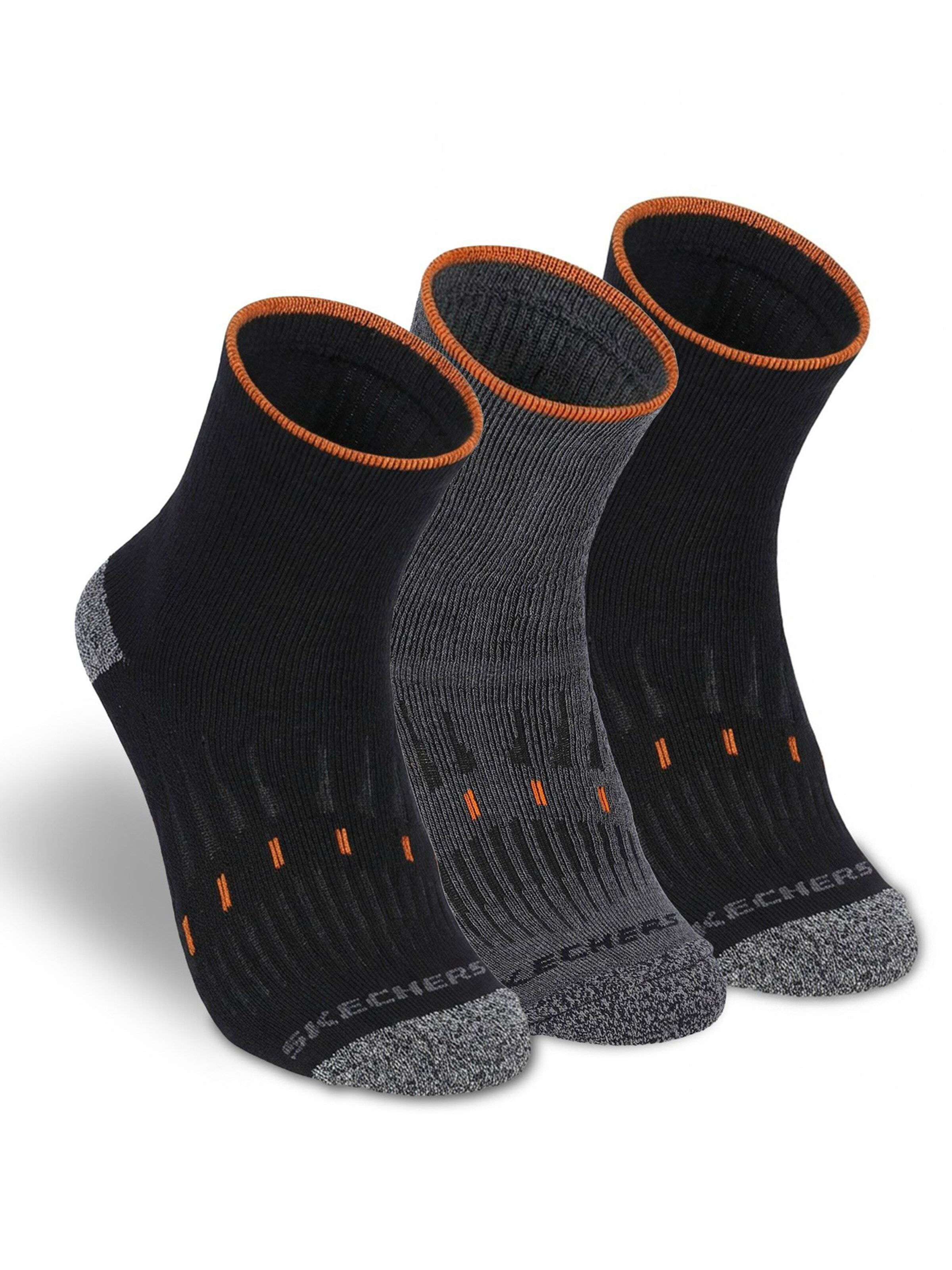 SKECHERS Socken 'Unisex Socken 3er Pack - Built for Overtime'‌‌‌‌ in Grau: Vorderseite