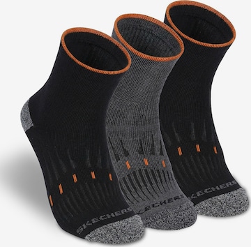 SKECHERS Socken 'Unisex Socken 3er Pack - Built for Overtime' in Grau: Vorderseite