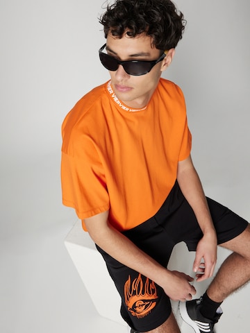T-shirt 'Beren' VIERVIER en orange