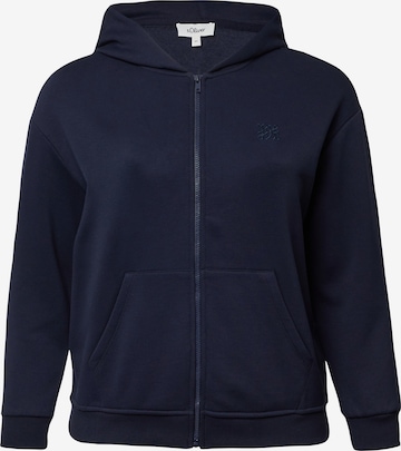 Veste de survêtement s.Oliver en bleu : devant