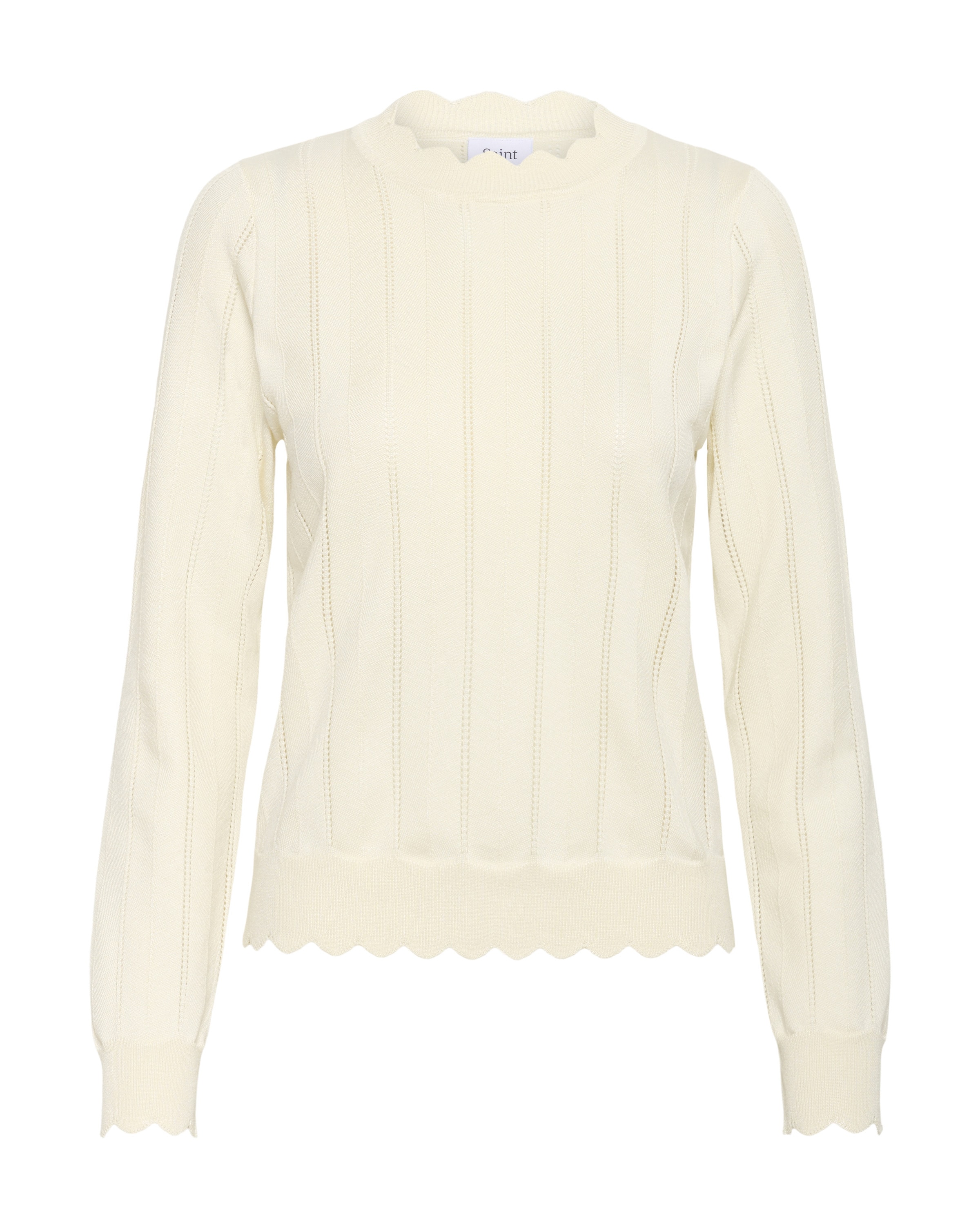 SAINT TROPEZ Pullover 'ObetteSZ' in Beige: Vorderseite