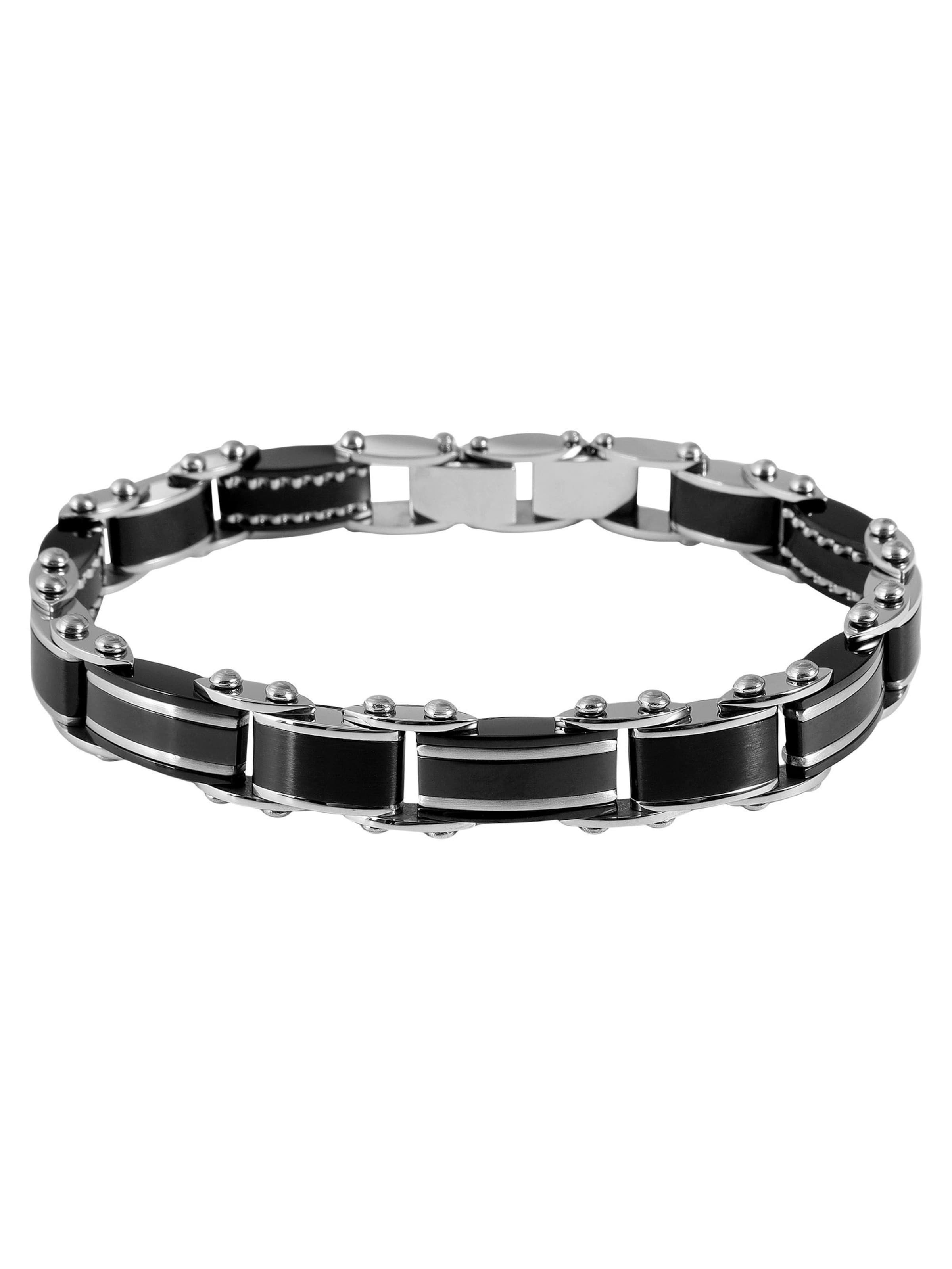 Akzent Bracelet 'Bjarne, langlebig' in Black: front