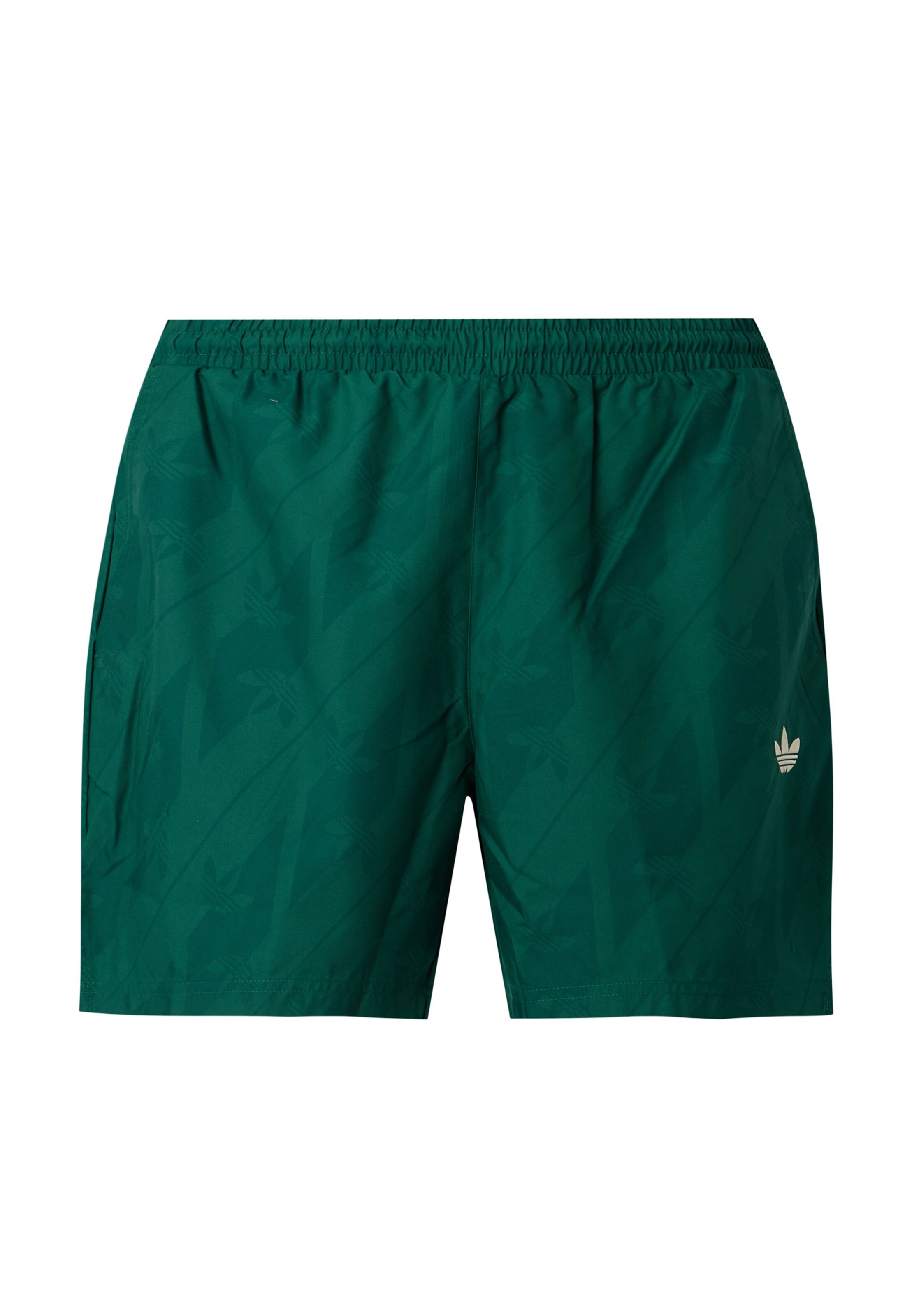 ADIDAS ORIGINALS Kratke kopalne hlače | zelena barva: sprednja stran