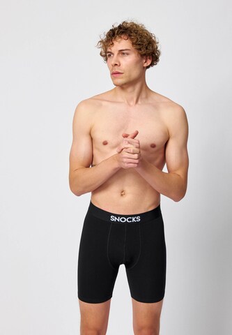 SNOCKS Boxershorts in Schwarz