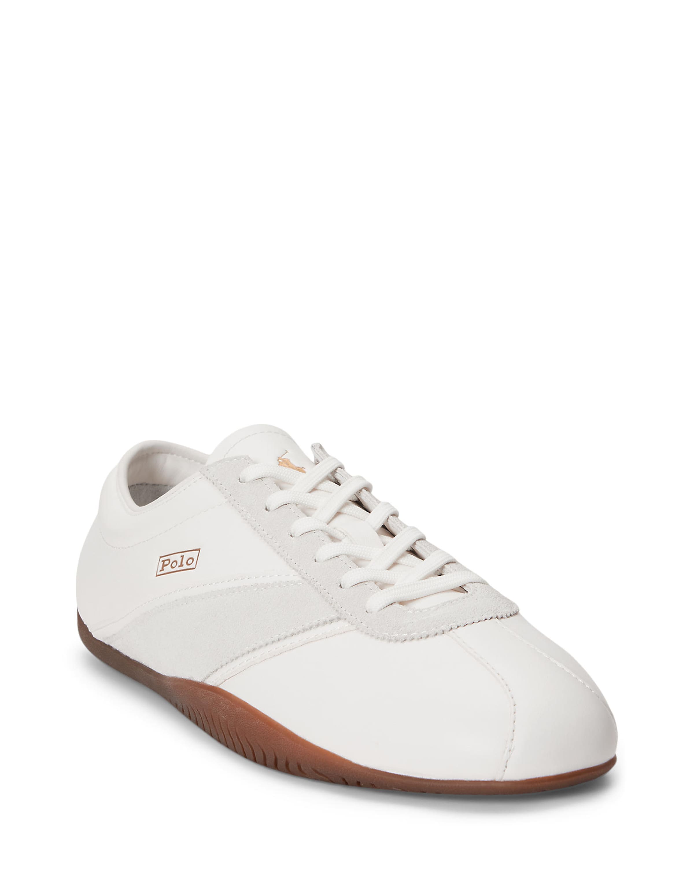 Sneaker bassa 'RL RACER' di Polo Ralph Lauren in bianco: frontale