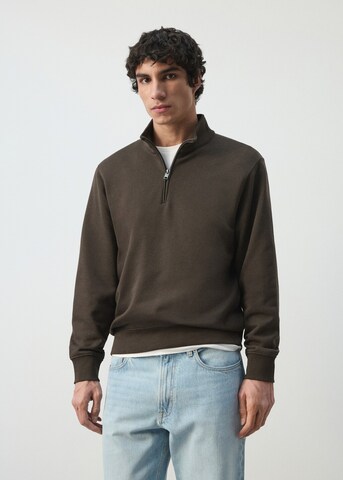 MANGO MAN Sweatshirt 'Winne' in Brown: front