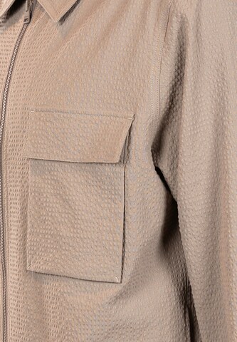 HUGO Comfort Fit Hemd  ' Eselio ' in Beige
