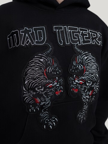 MAD TIGERS Sweatshirt 'Black Tigers' in Black