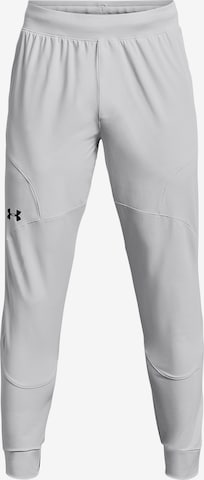 UNDER ARMOUR Regular Workout Pants 'Unstoppable' in Grey: front