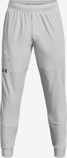 UNDER ARMOUR Workout Pants 'Unstoppable' in Light grey / Black, Item view