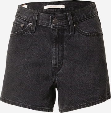 LEVI'S ® - Regular Calças de ganga '80s Mom Short' em preto: frente