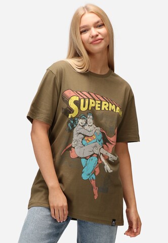 Recovered Shirt 'Superman Comic Graphic' in Brown
