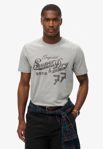 T-Shirt Superdry en gris : devant