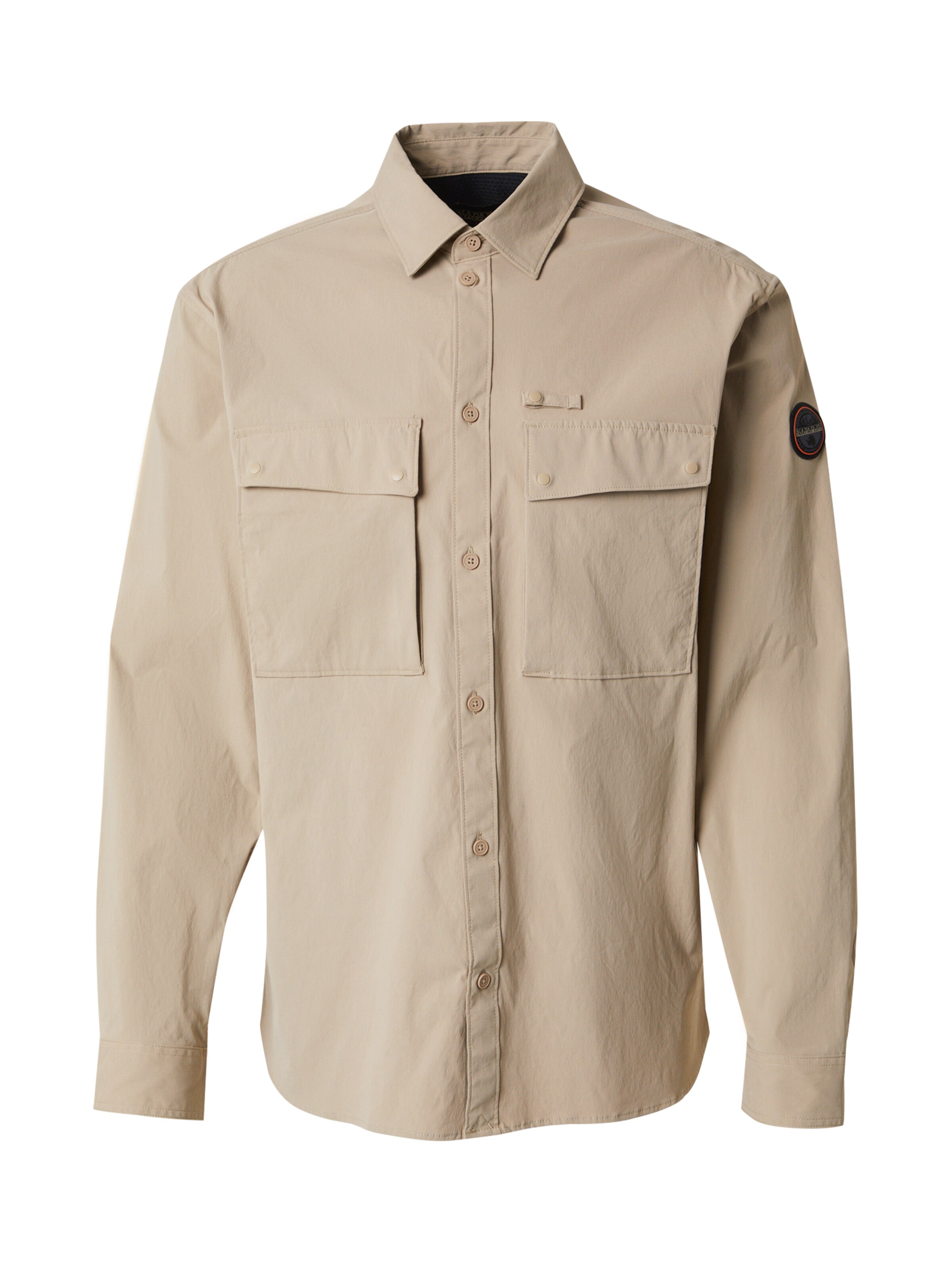 NAPAPIJRI Rovný strih Košeľa 'BOSSON' - Béžová: predná strana