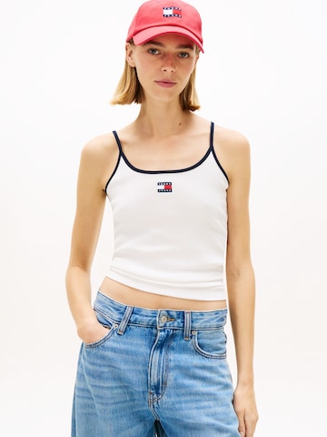 Tommy Jeans Τοπ σε λευκό: μπροστά