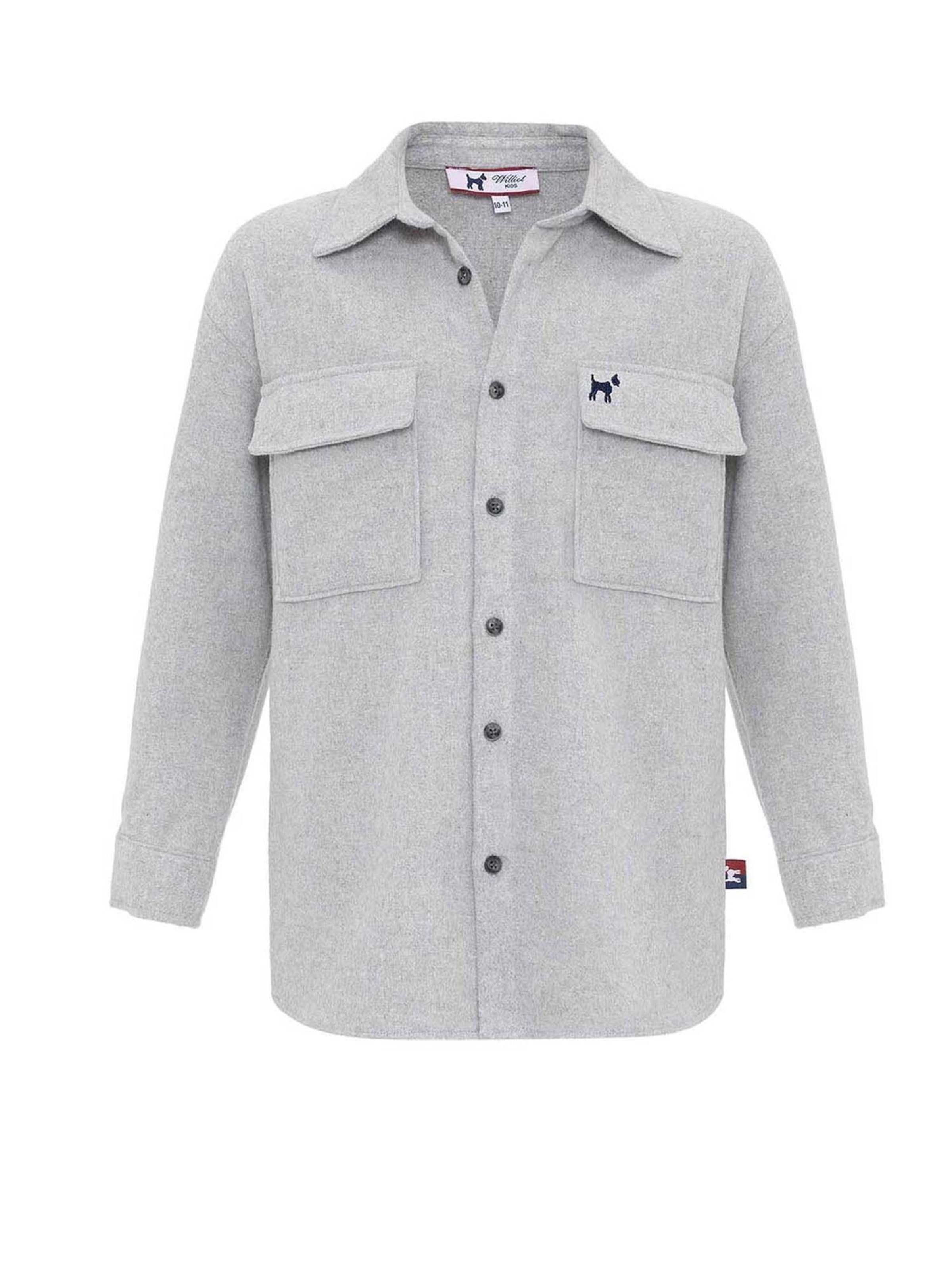 Williot Regular fit Overhemd in Grijs: voorkant