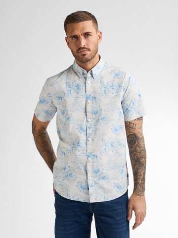Petrol Industries Regular fit Button Up Shirt 'Oceanpark' in Blue: front