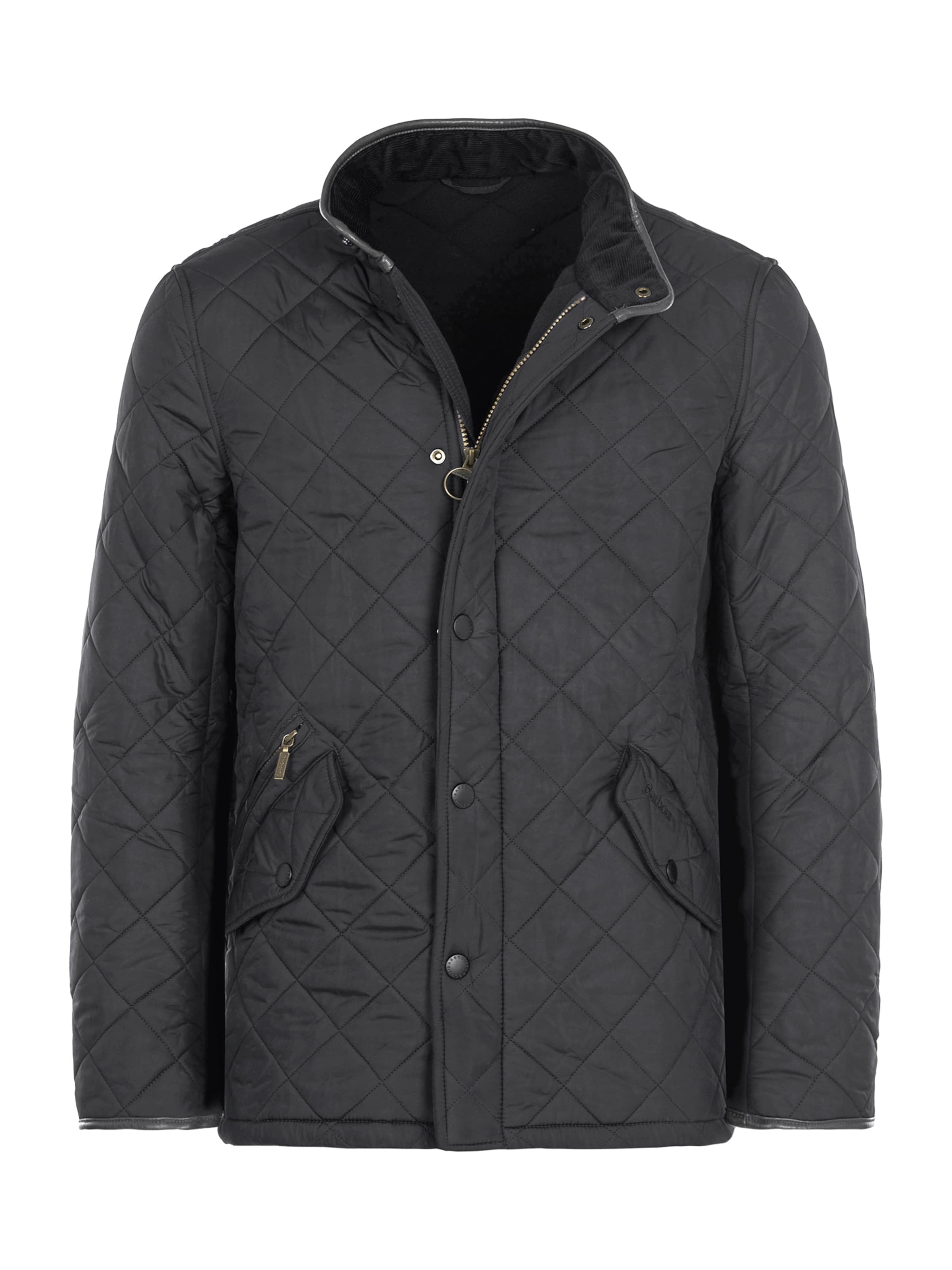 Barbour Jacke 'Powell' in Schwarz: Vorderseite
