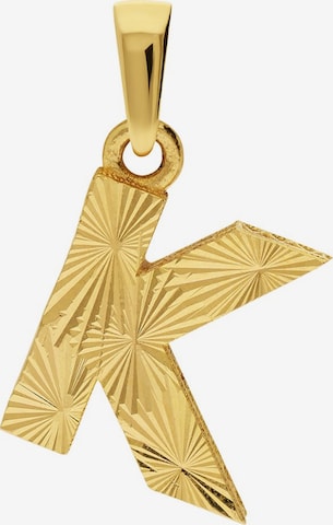 Lucardi Pendant 'Klassisch' in Gold: front