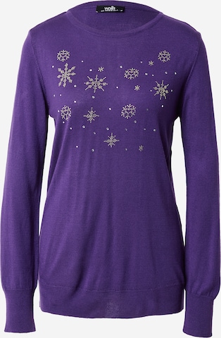 Wallis Sweater in Purple: front