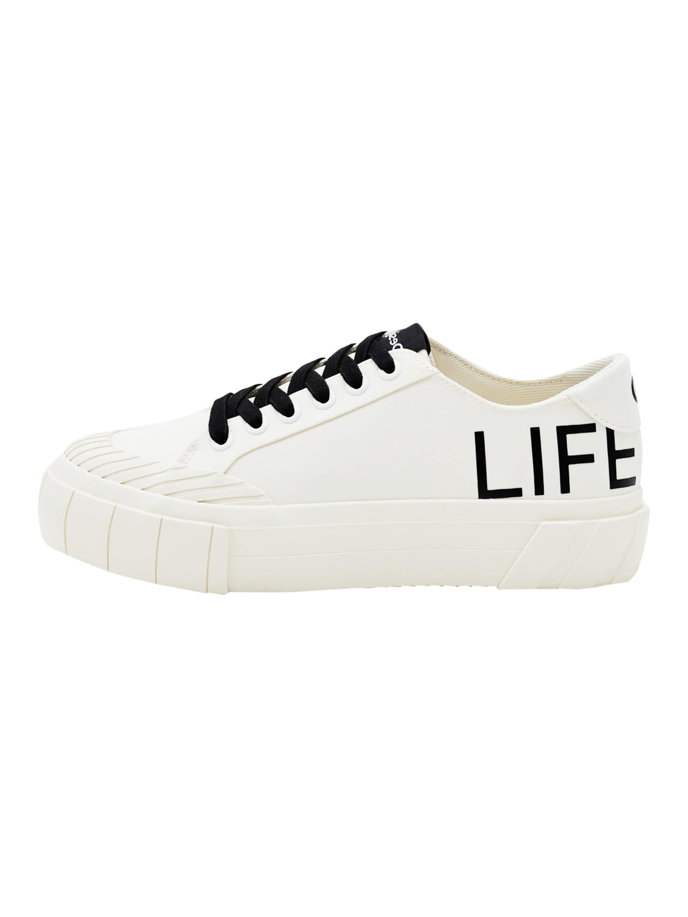 Scarpa stringata sportiva di Desigual in bianco: frontale