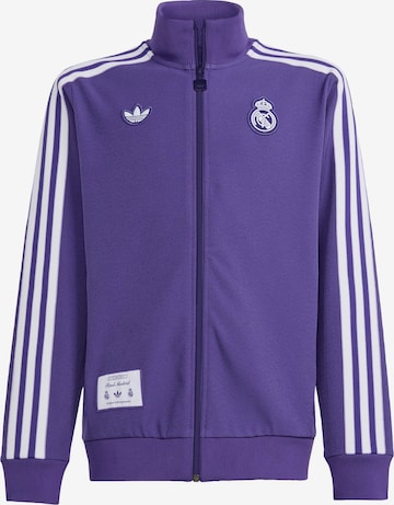 Veste de survêtement 'Real Madrid Terrace Icons' ADIDAS ORIGINALS en violet : devant
