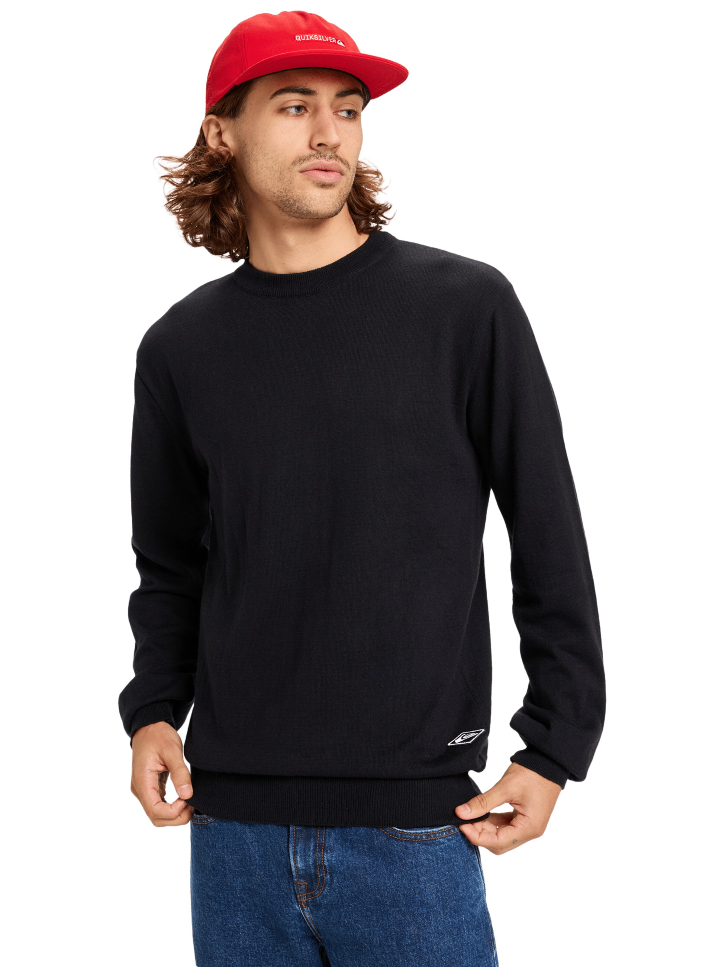 QUIKSILVER Sweatshirt 'Diamond' in Black: front