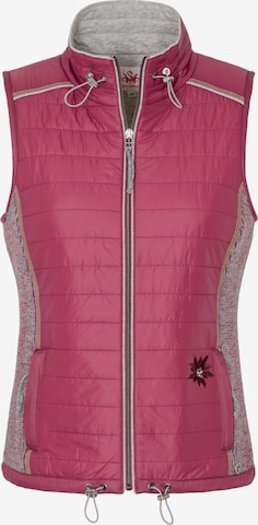 SPIETH & WENSKY Vest 'Wellna' in Pink: front