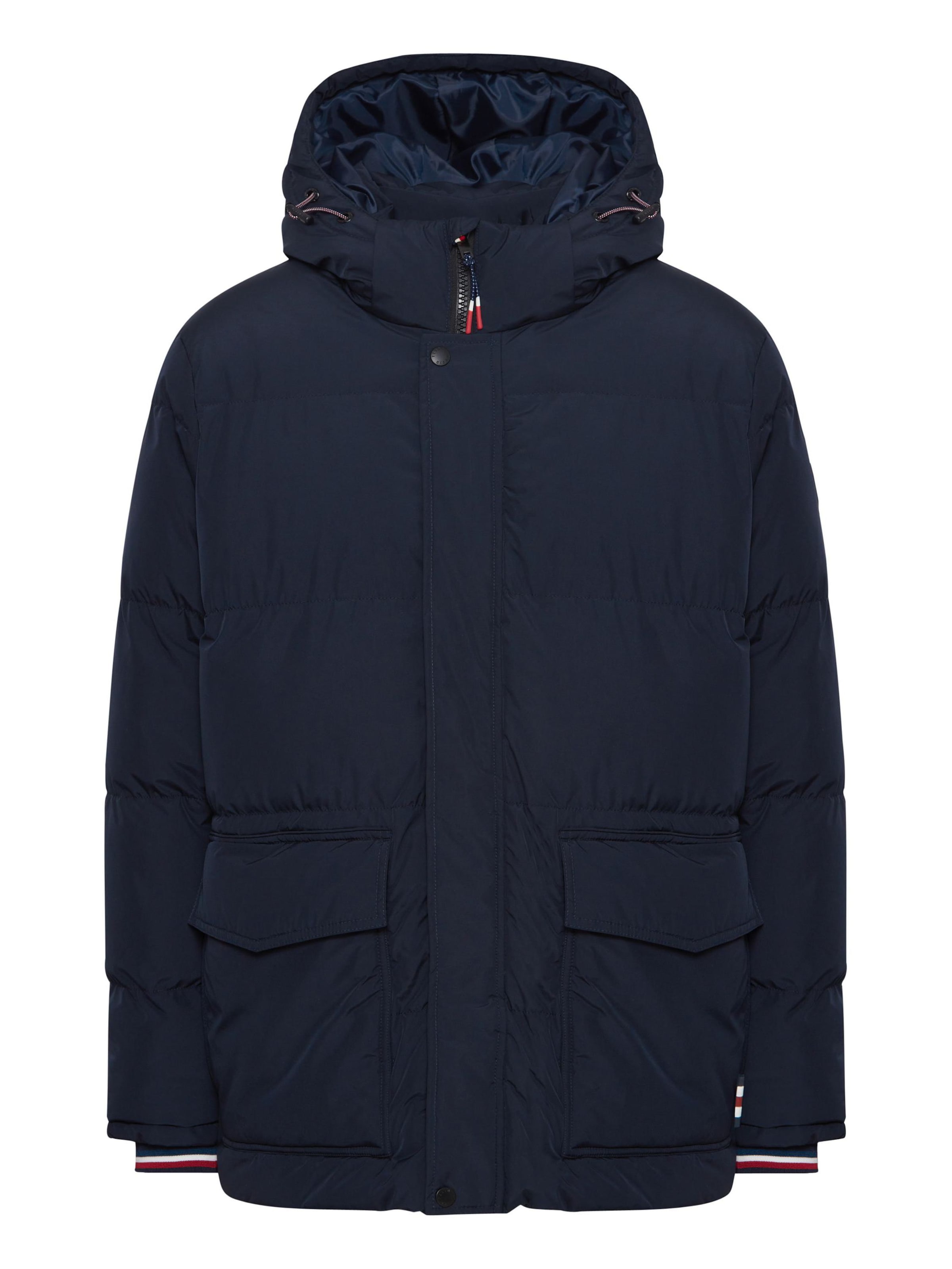FQ1924 - Parka de inverno 'Jacob' em azul: frente
