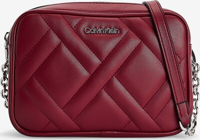 Calvin Klein Tasche in rubinrot / silber, Produktansicht