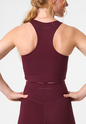 purpurinė Girlfriend Collective Biustjė Sportinė liemenėlė 'Paloma'