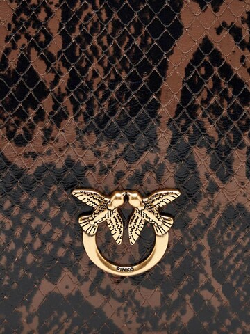 PINKO Torebka 'PINKO TRIPLET MINI PYTHON PRINT BORSA' w kolorze brązowy