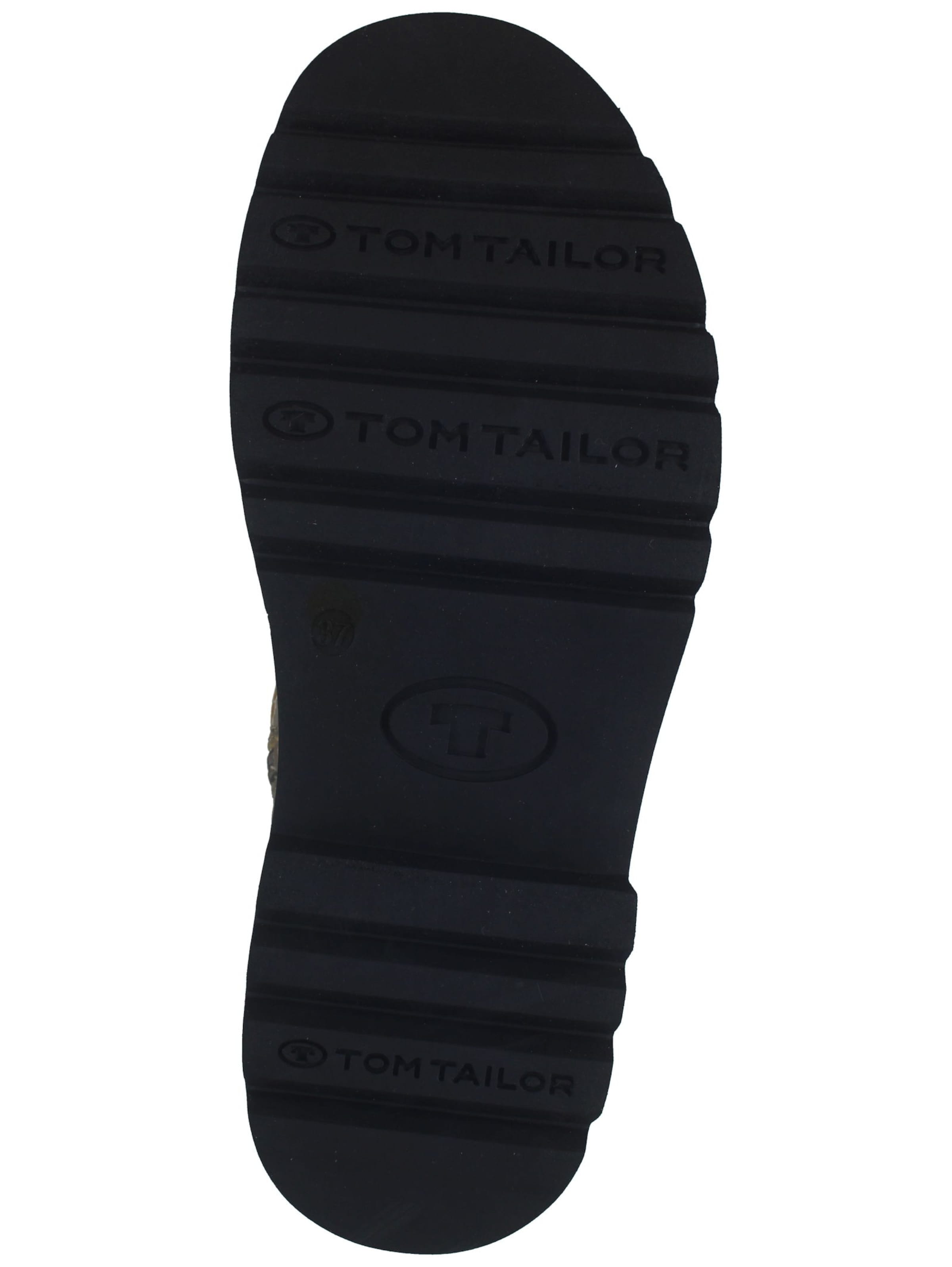 TOM TAILOR Schnürstiefel in Beige