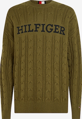 Pull-over TOMMY HILFIGER en vert : devant