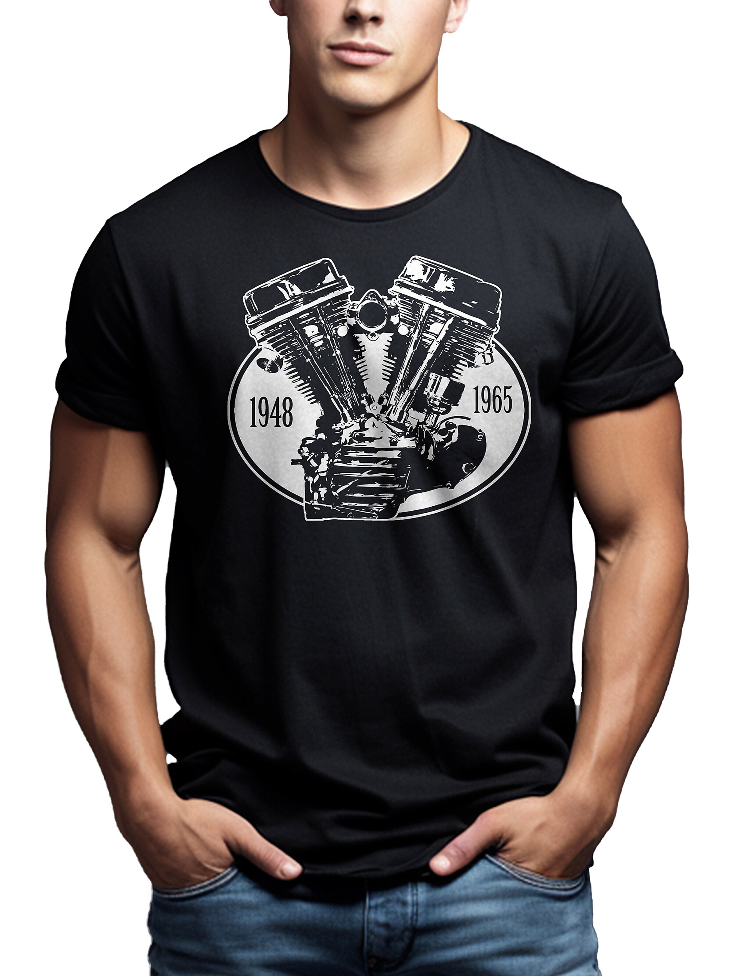 MAKAYA Shirt 'Panhead' in Black