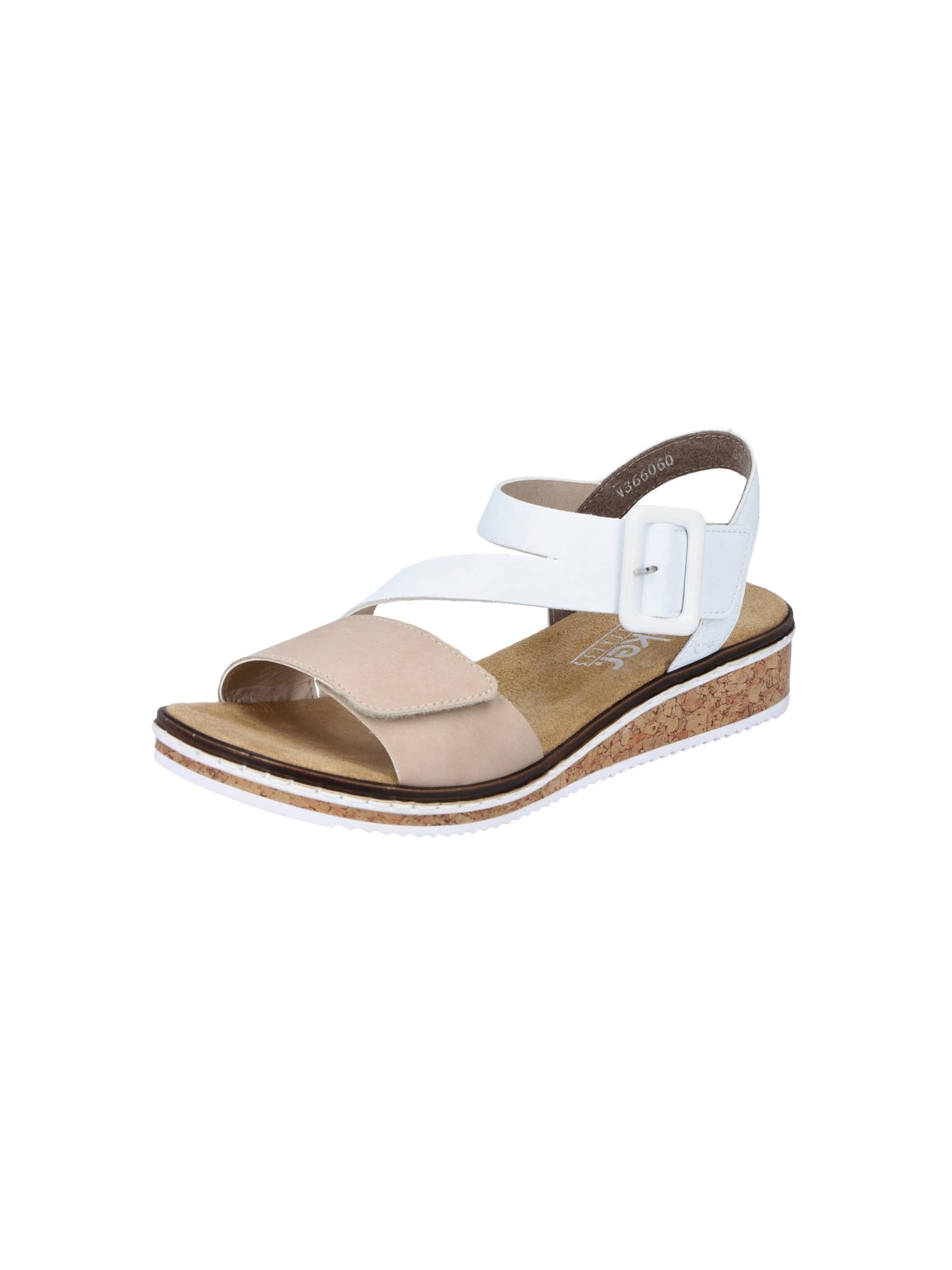 Rieker - Sandalias en blanco: frente