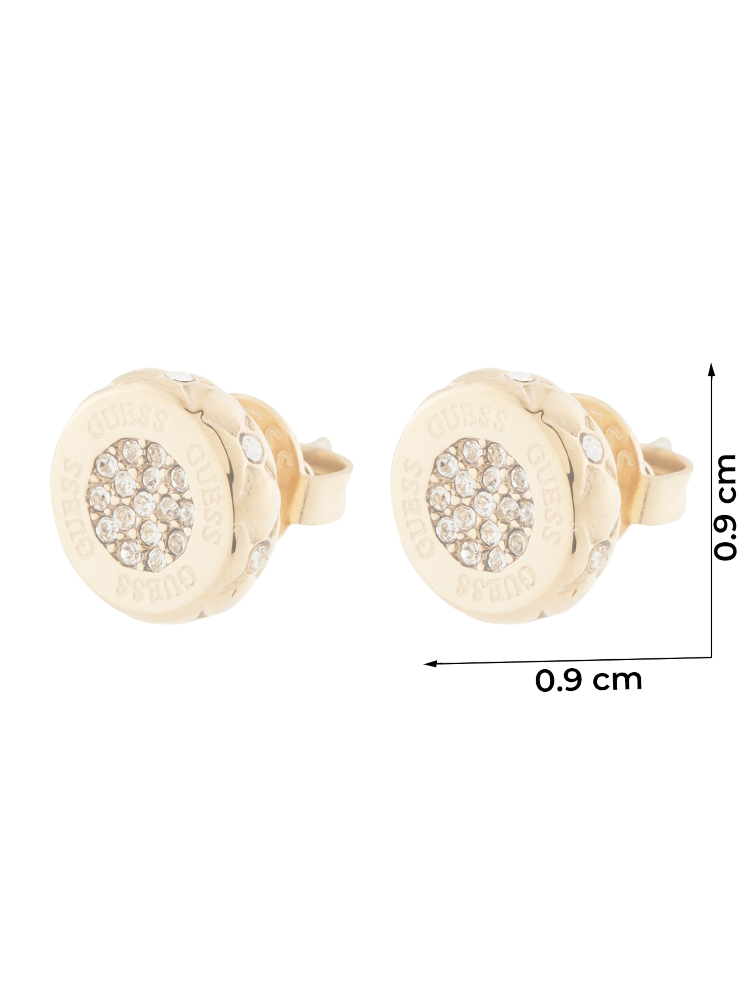 GUESS Náušnice - Zlatá