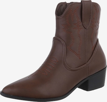 Ital-Design Boots in Brown: front
