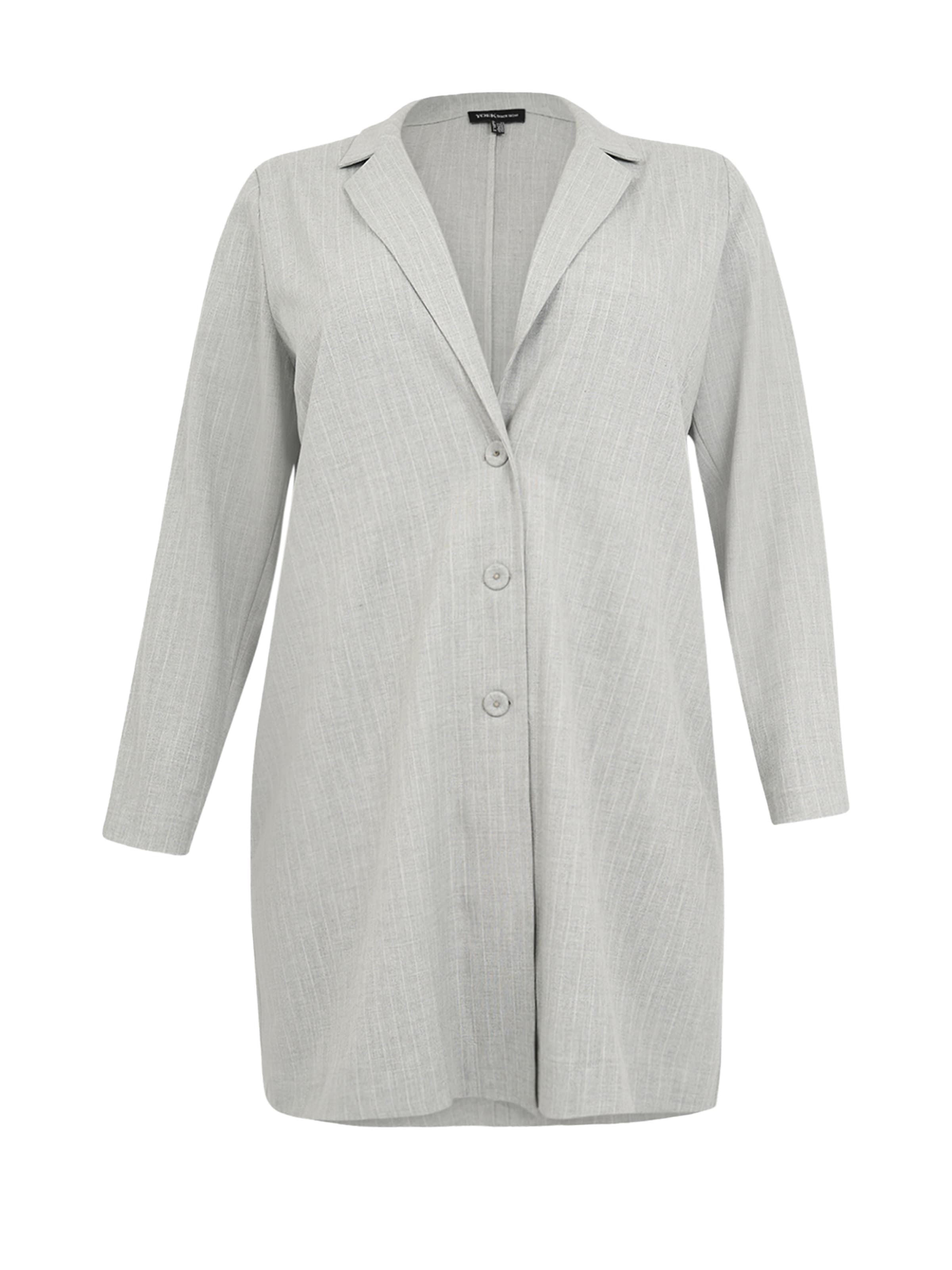 Blazer YOEK en gris : devant
