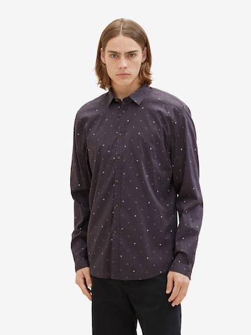 TOM TAILOR DENIM Regular fit Button Up Shirt in Blue: front