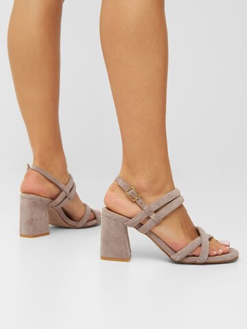 Bianco Strap Sandals 'BIACHARLENE ' in Grey: front